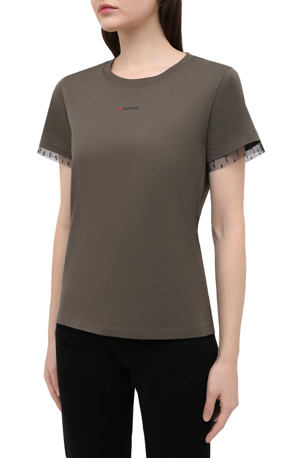 Хлопковая футболка REDVALENTINO, арт. VR3MG08P/5QF, фото 3
