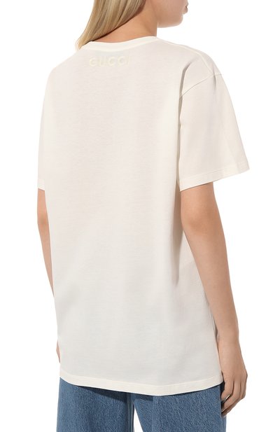 Хлопковая футболка gucci x ken scott GUCCI, арт. 615044 XJDBQ, фото 4