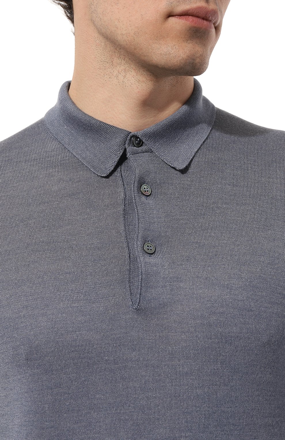 Поло из шерсти и шелка GRAN SASSO, арт. 57132/13190, фото 5