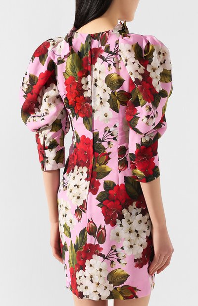 Платье из смеси вискозы и шелка DOLCE & GABBANA, арт. F6I0NT/IS1A9, фото 4