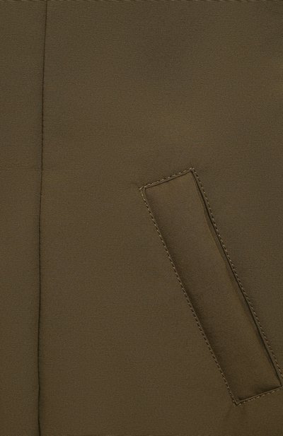 Пуховая парка IL GUFO хаки цвета по цене 57800 руб., арт. A21GP241N0060/5A-8A, фото 3 Пуховая парка IL GUFO, арт. A21GP241N0060/5A-8A, фото 3