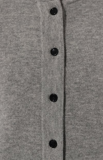 Кардиган из шерсти и кашемира ALLUDE серого цвета по цене 69950 руб., арт. 235/17710, фото 5 Кардиган из шерсти и кашемира ALLUDE, арт. 235/17710, фото 5