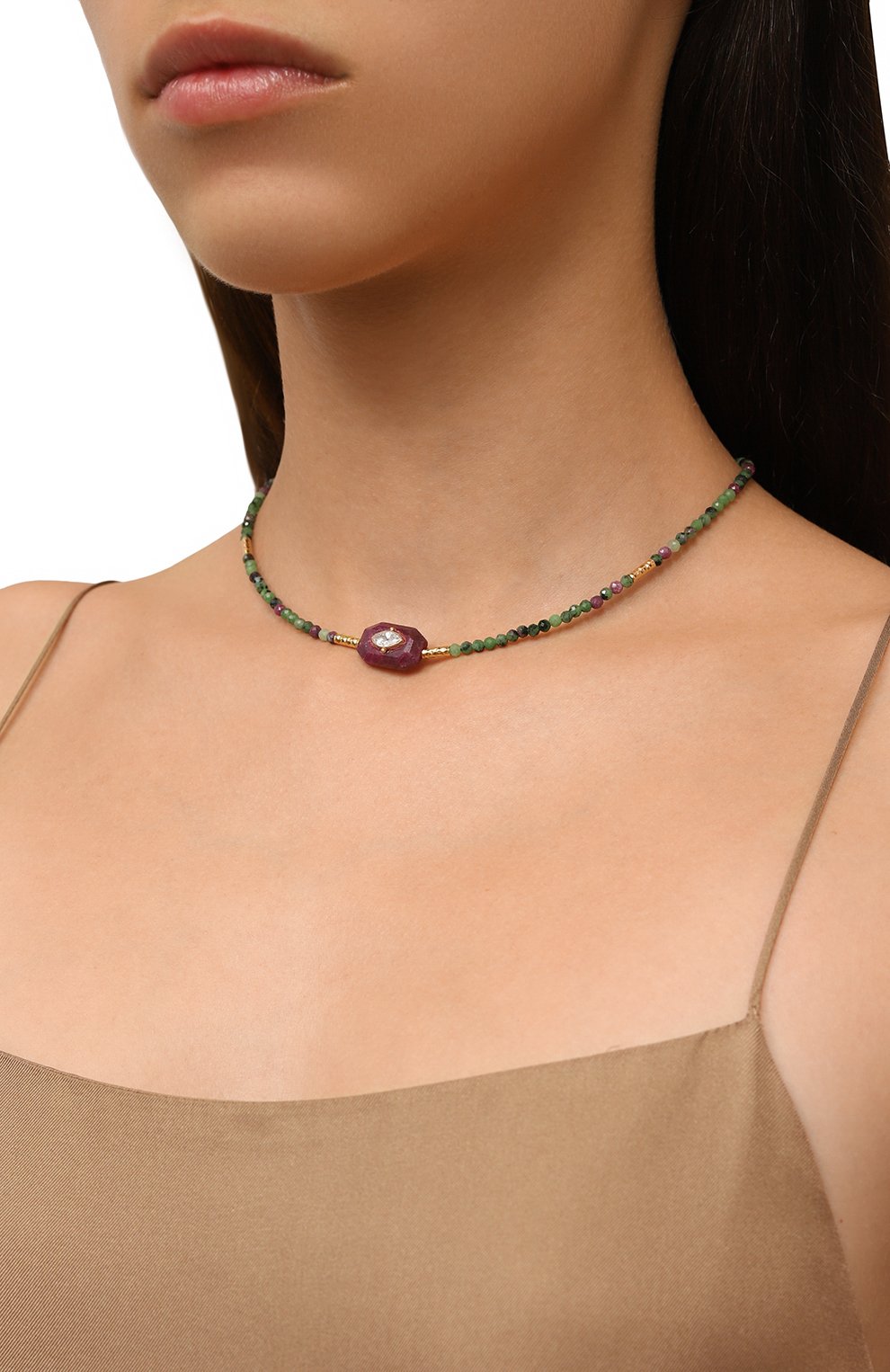 Колье HANKA_IN, арт. INS-CH-Z0I-RUB-CZ-1M, фото 2