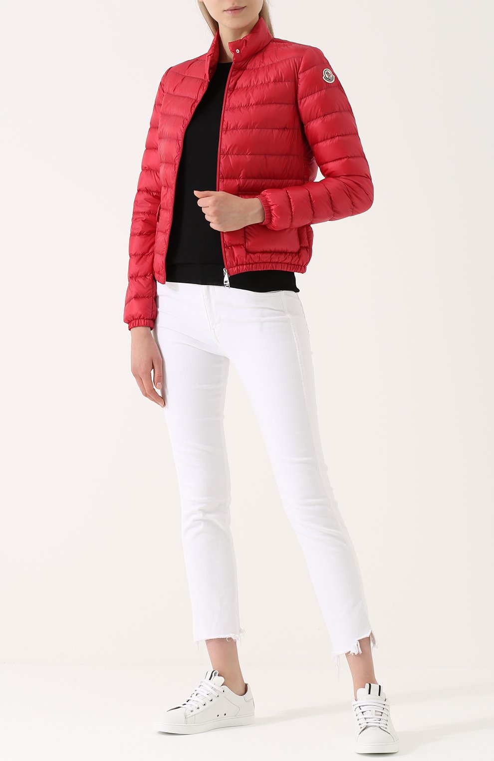 Стеганый пуховик с воротником-стойкой MONCLER, арт. C1-093-45379-99-53048, фото 2
