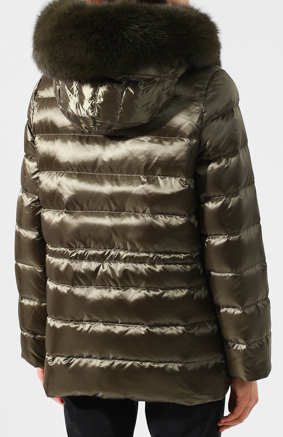 Стеганая куртка с капюшоном и подстежкой из меха кролика YS ARMY PARIS, арт. 9WFV04272NY5X, фото 4