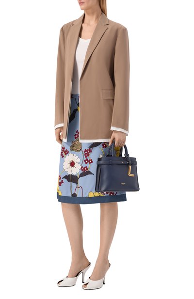 Сумка faubourg small LANCEL темно-синего цвета по цене 64350 руб., арт. A13527, фото 3 Сумка faubourg small LANCEL, арт. A13527, фото 3