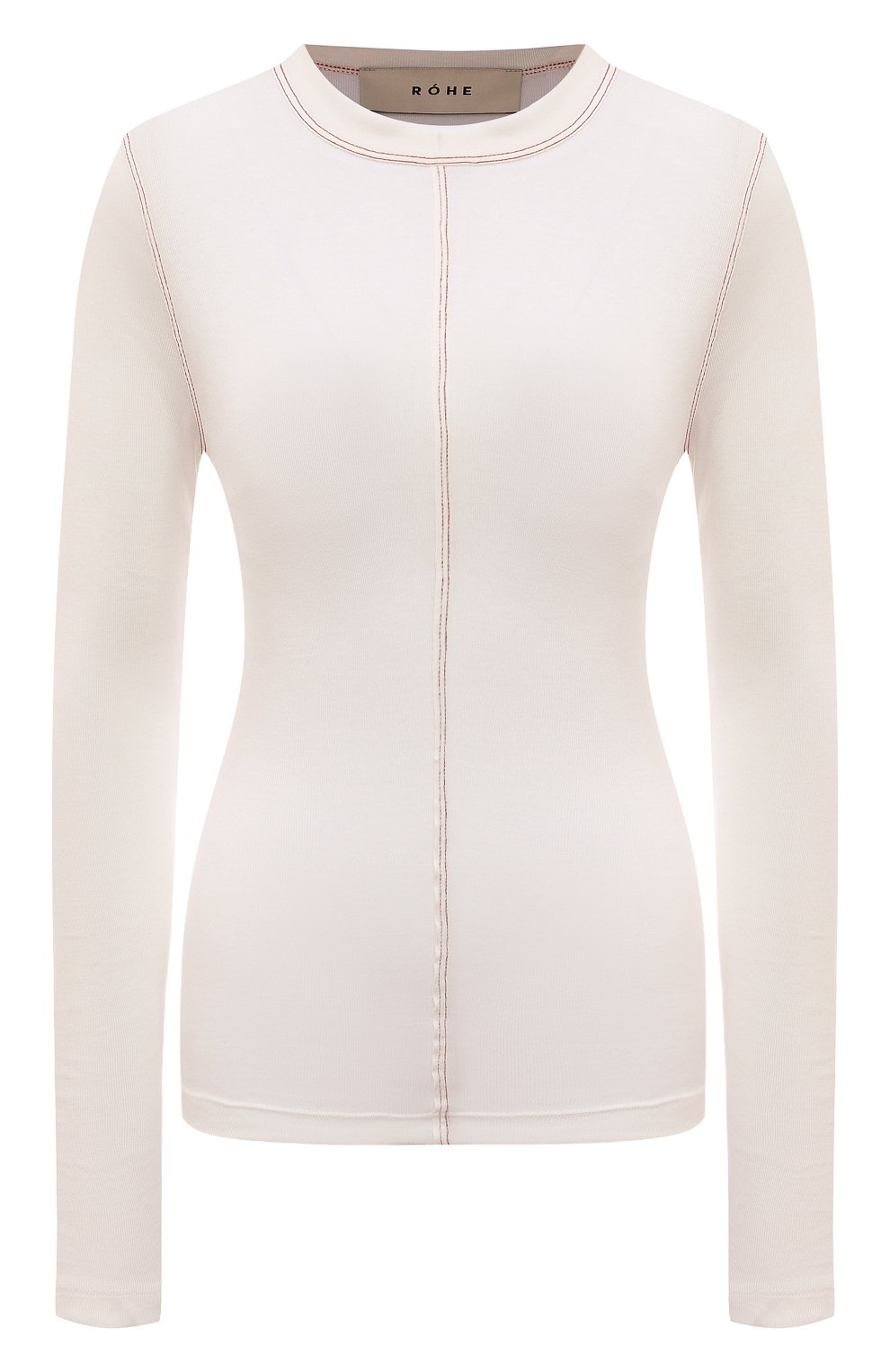 Лонгслив ROHE молочного цвета по цене 15300 руб., арт. 407-22-097, фото 1 Лонгслив ROHE, арт. 407-22-097, фото 1