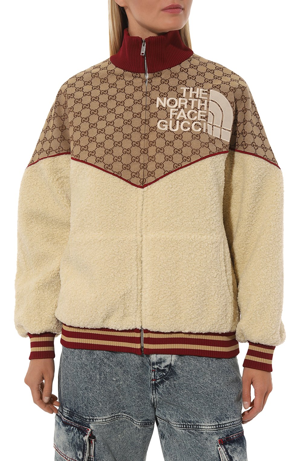 Толстовка the north face x gucci GUCCI разноцветного цвета по цене 172800 руб., арт. 672394 XJDS0, фото 3 Толстовка the north face x gucci GUCCI, арт. 672394 XJDS0, фото 3