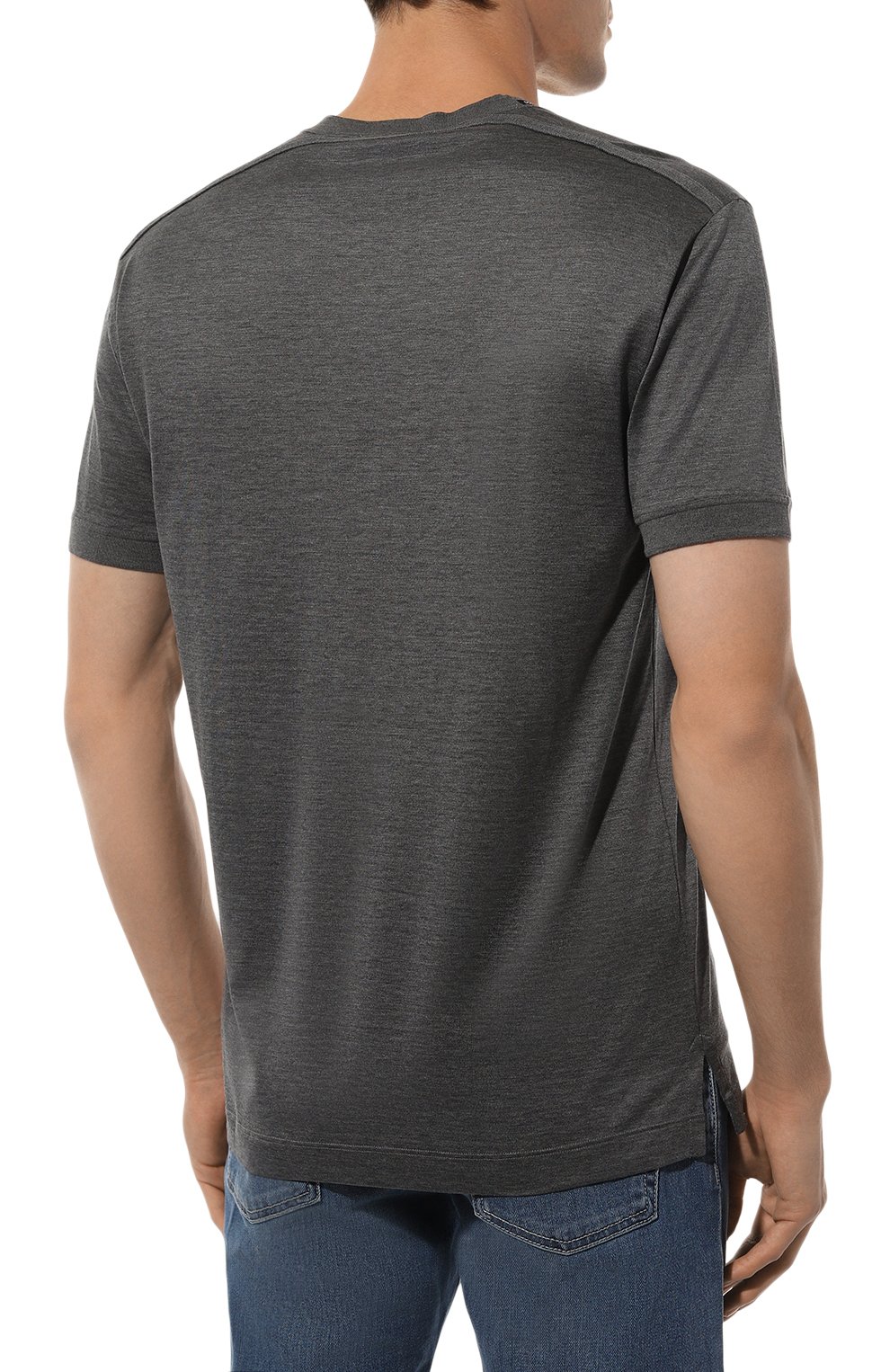 Футболка из шелка и хлопка DOLCE & GABBANA, арт. G8SA9Z/HU70J, фото 4