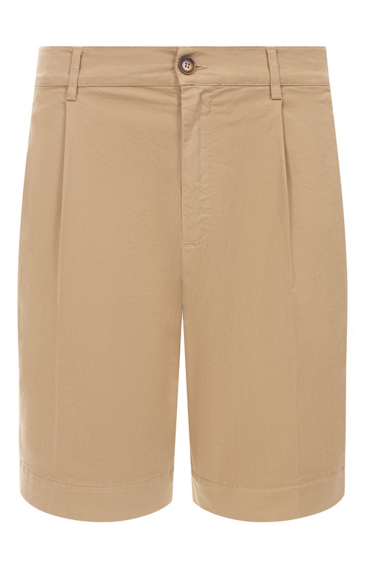 Хлопковые шорты Canali D95608/PT01482 Бежевый D95608/PT01482