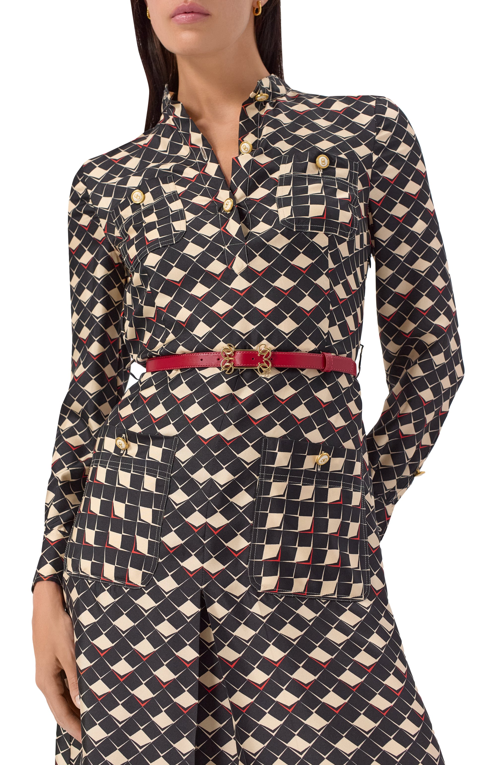 Кожаный ремень ELIE SAAB, арт. BE003S25/FIREBALL LILY, фото 2