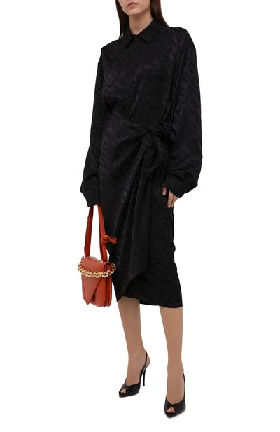 Атласное платье BALENCIAGA, арт. 671667/TI038, фото 2