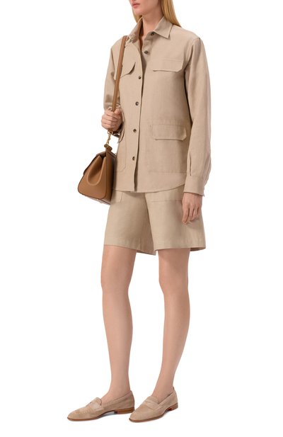 Замшевые пенни-лоферы SANTONI, арт. WUSG72077HAFSHTH, фото 3