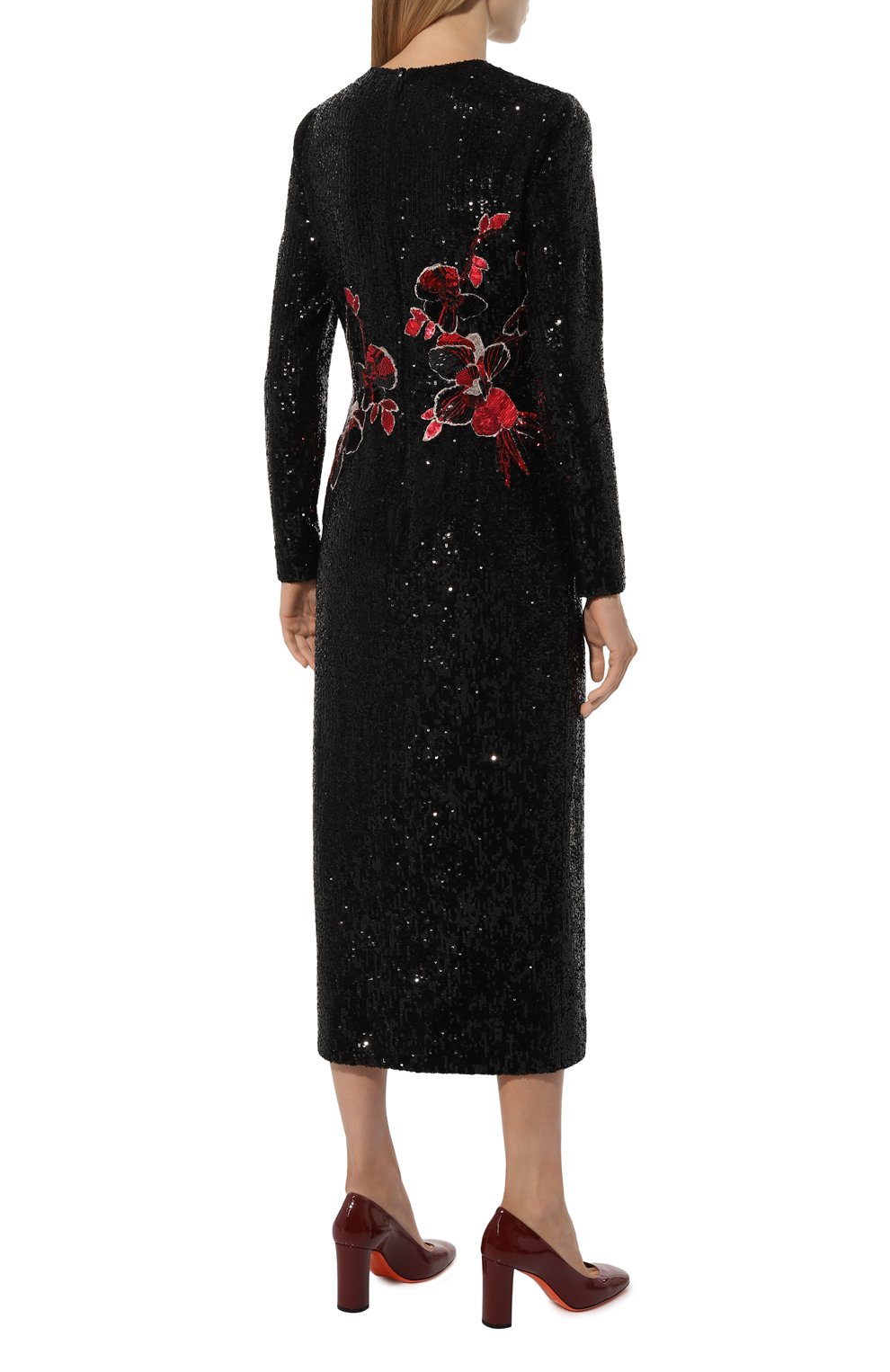 Платье с отделкой пайетками ELIE SAAB, арт. D0290E, фото 4