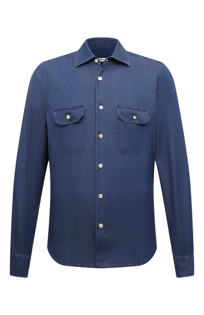 Мужская джинсовая рубашка KITON, арт. UCWMH0904202