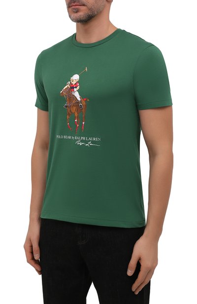 Хлопковая футболка POLO RALPH LAUREN, арт. 710853310, фото 3