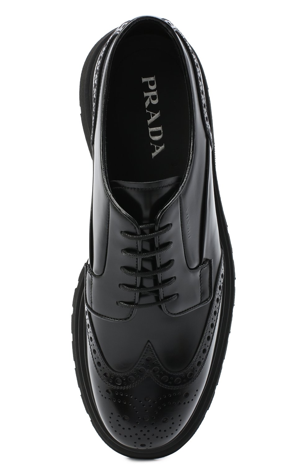 Кожаные дерби PRADA, арт. 2EE307-B4L-F0002, фото 5