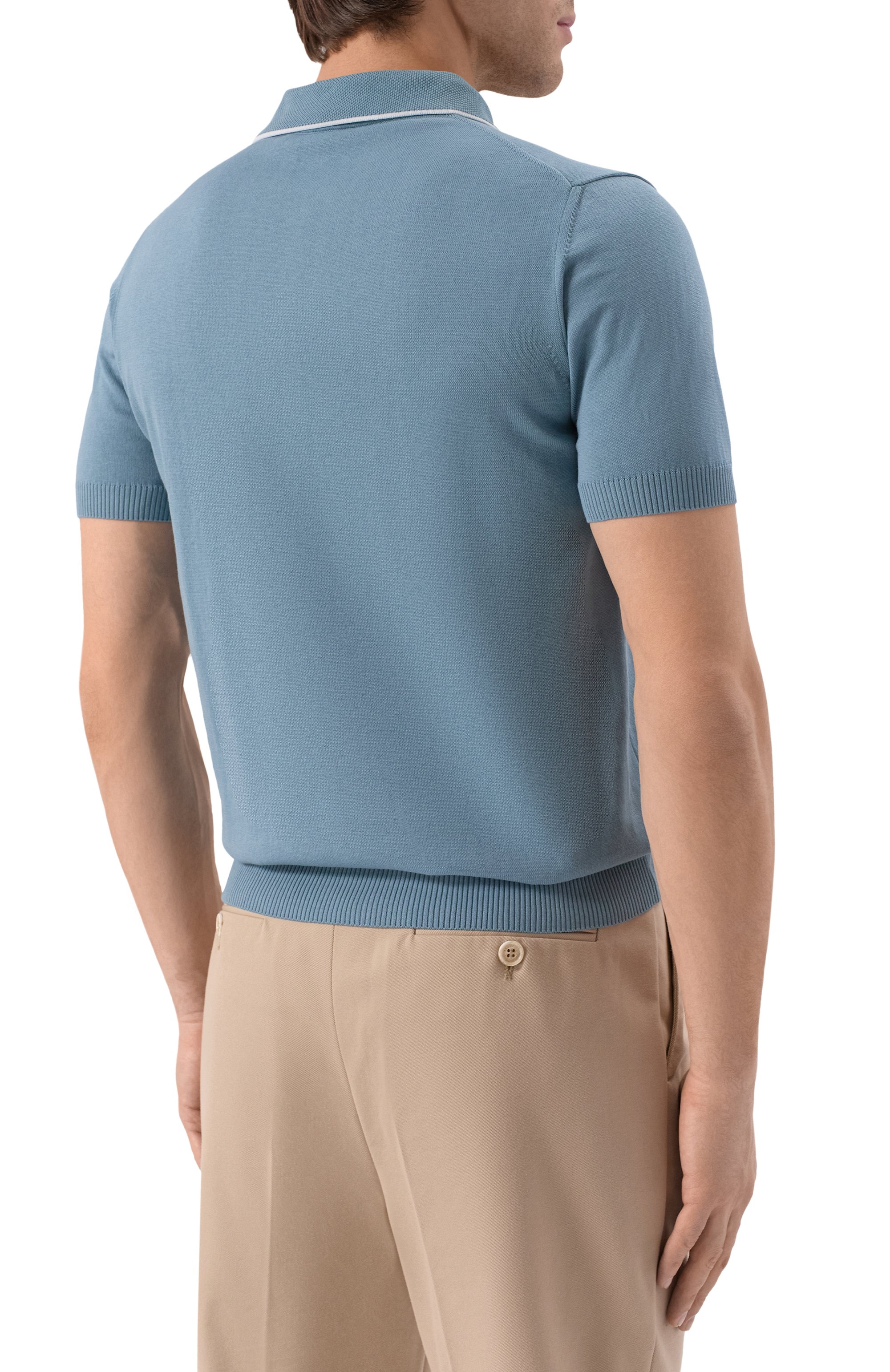 Хлопковое поло CANALI, арт. C1053/MK02261, фото 4