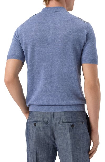Поло изо льна и шелка CORNELIANI, арт. 25M56A-2525118, фото 4