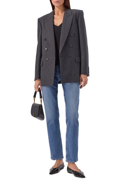 Кожаные балетки carolyn SAINT LAURENT, арт. 844492/AAEHI, фото 3