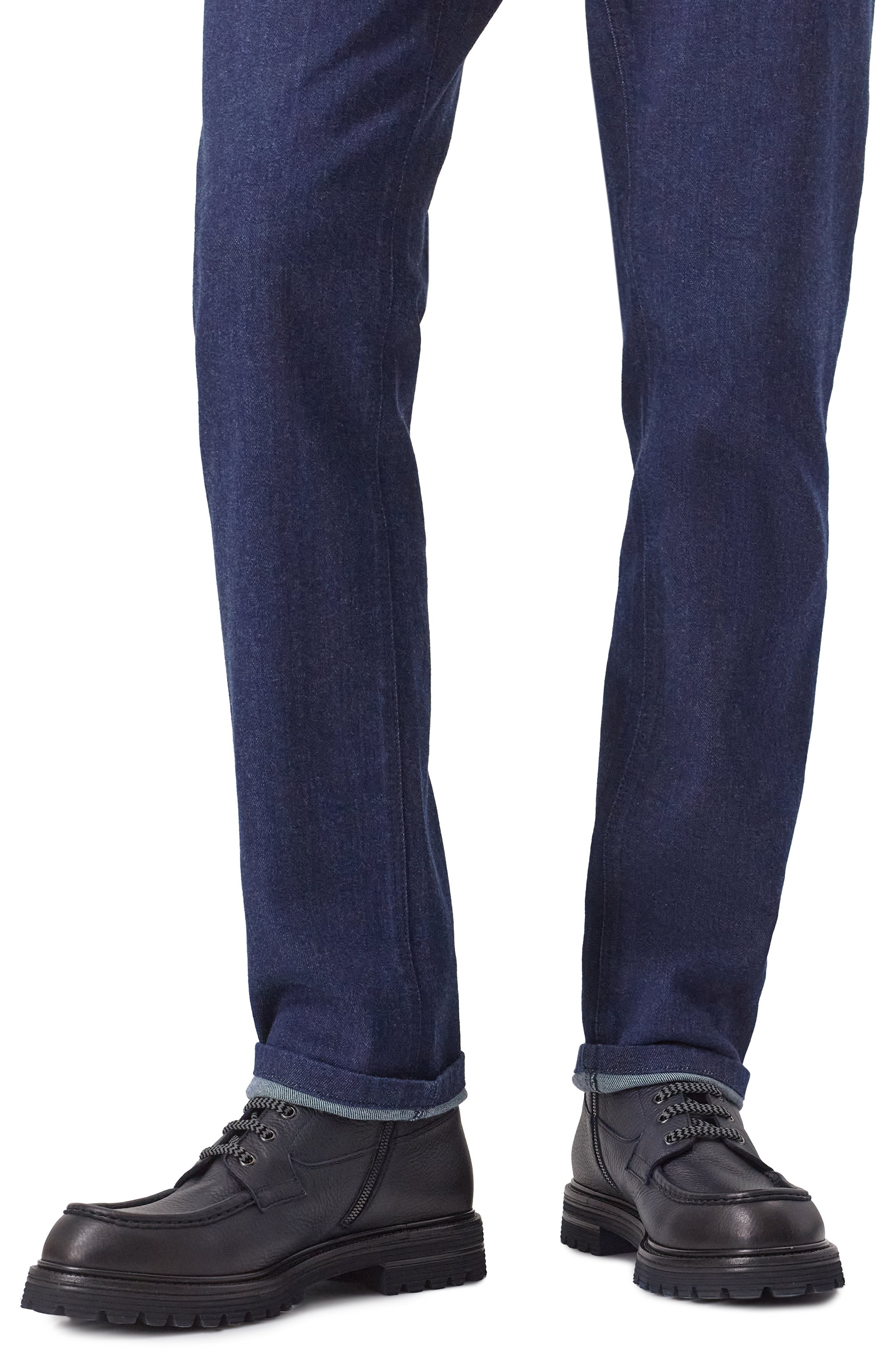 Кожаные ботинки ZILLI темно-синего цвета по цене 192000 руб., арт. H0134AM1947VSTM01, фото 3 Кожаные ботинки ZILLI, арт. H0134AM1947VSTM01, фото 3