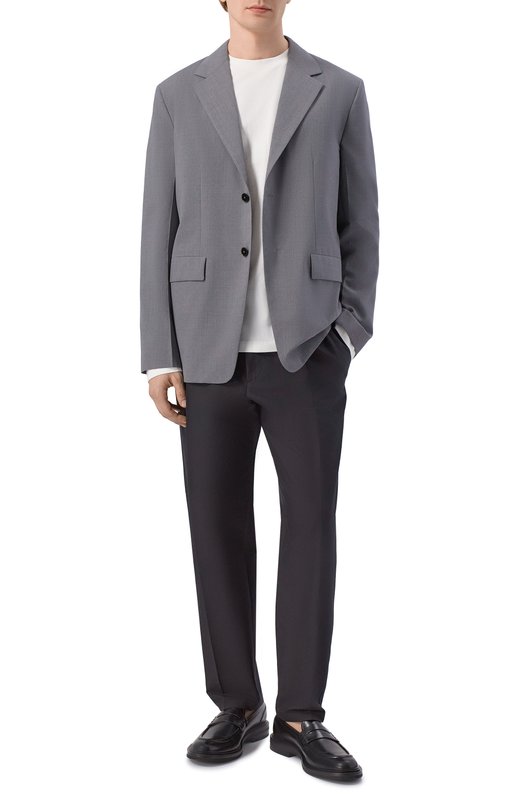 Шерстяной пиджак Jil Sander J22BN0279/J40249 Серый  J22BN0279/J40249 Фото 2