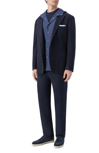 Мужская шерстяная рубашка KITON, арт. UMCPETEK0627C