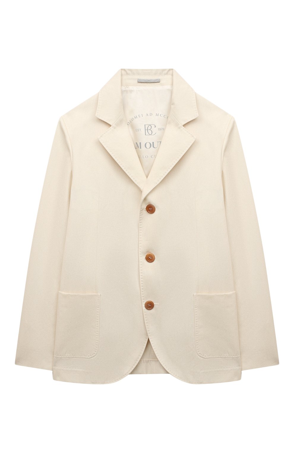 Хлопковый пиджак BRUNELLO CUCINELLI, арт. BS443K726C, фото 1