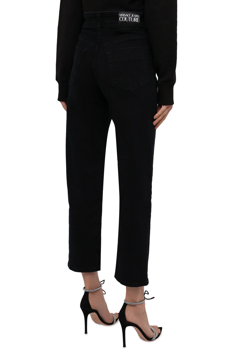 Джинсы VERSACE JEANS COUTURE темно-синего цвета по цене 21950 руб., арт. 71HABCT0-71DP515 C AUDREY D STR BLUE BLK/CDW06, фото 4 Джинсы VERSACE JEANS COUTURE, арт. 71HABCT0-71DP515 C AUDREY D STR BLUE BLK/CDW06, фото 4