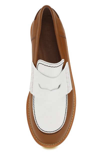 Кожаные пенни-лоферы MARNI желтого цвета по цене 63000 руб., арт. M0MS000702/LV817, фото 5 Кожаные пенни-лоферы MARNI, арт. M0MS000702/LV817, фото 5