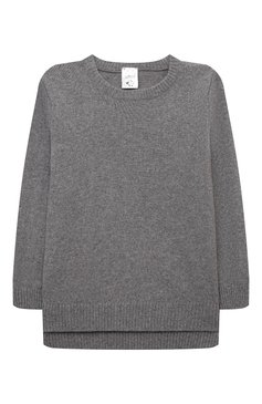 Детская комплект из пуловера и брюк WOOL AND COTTON серого цвета, арт. KRUFP-003 | Фото 2 (Материал внешний: Шерсть; Материал сплава: Проставлено; Драгоценные камни: Проставлено; Рукава: Длинные; Девочки Кросс-КТ: Костюмы-спорт; Ростовка одежда: 5 лет | 110 см, 6 лет | 116 см, 8 лет | 128 см, 10 - 11 лет | 140 - 146см, 13 - 15 лет | 158 см, 24 мес | 92 см)