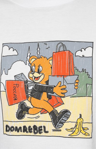 Хлопковая футболка DOMREBEL, арт. SH0PPING BEAR C0MIC/T-SHIRT/W, фото 5