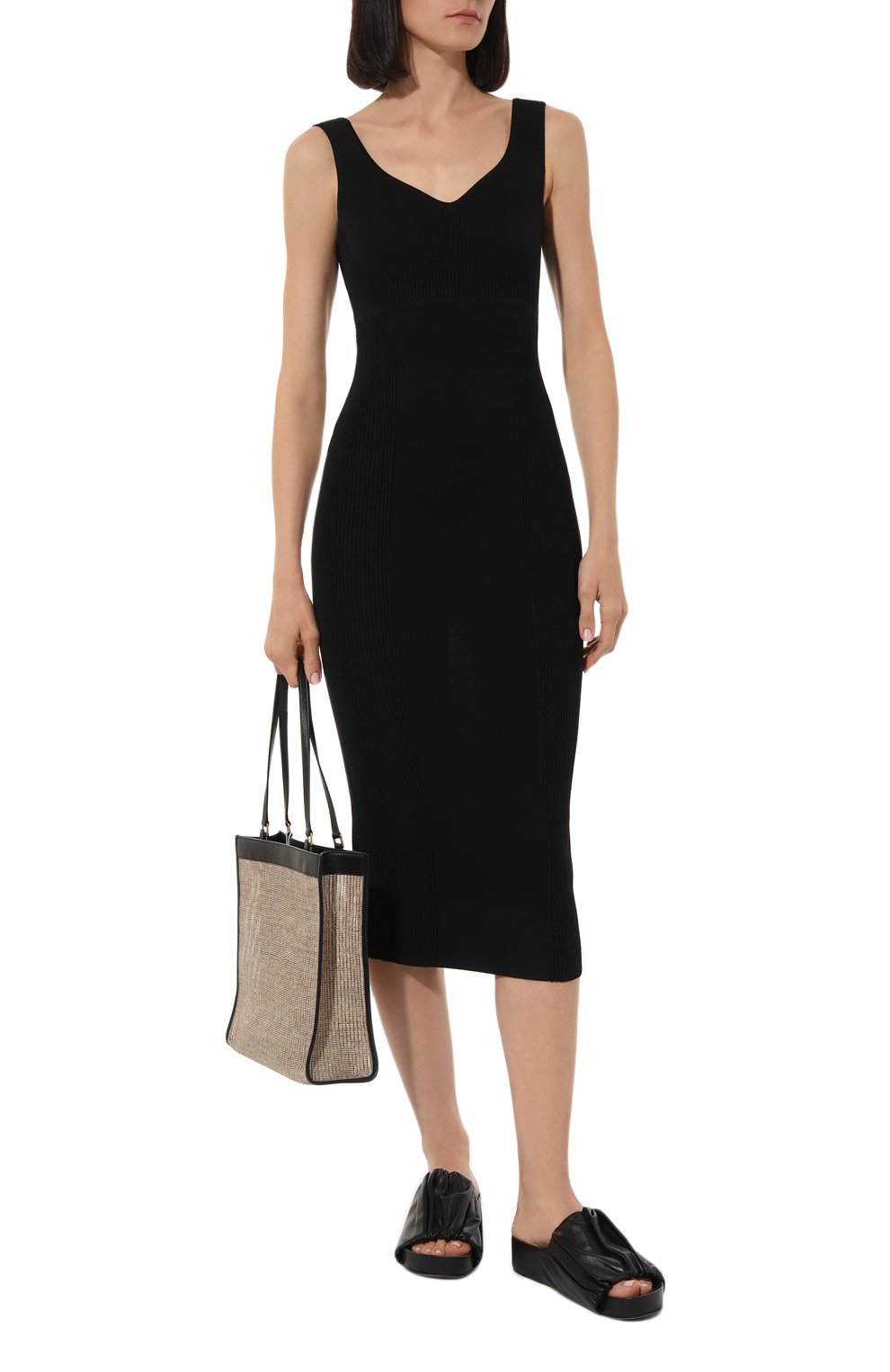 Платье из шелка и вискозы FREEAGE, арт. W23.DR030.6070.900, фото 2