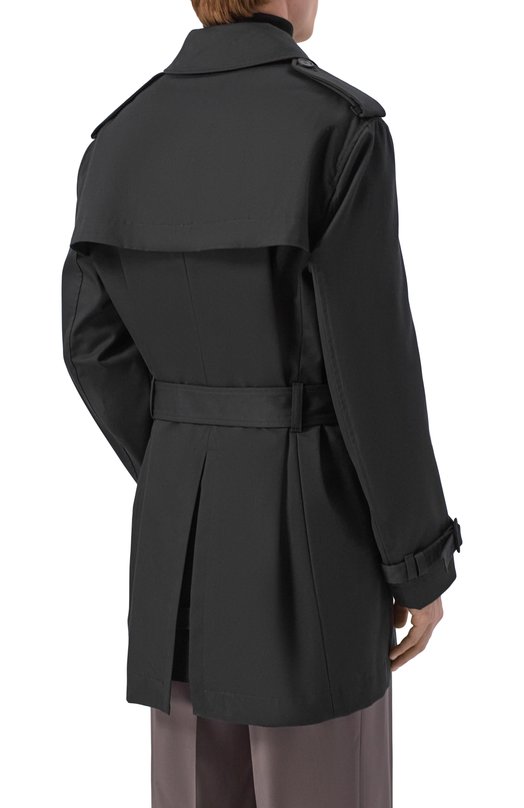 Тренч из хлопка и шелка MVST M26.2PM.0021/F082 Чёрный  M26.2PM.0021/F082 Фото 4