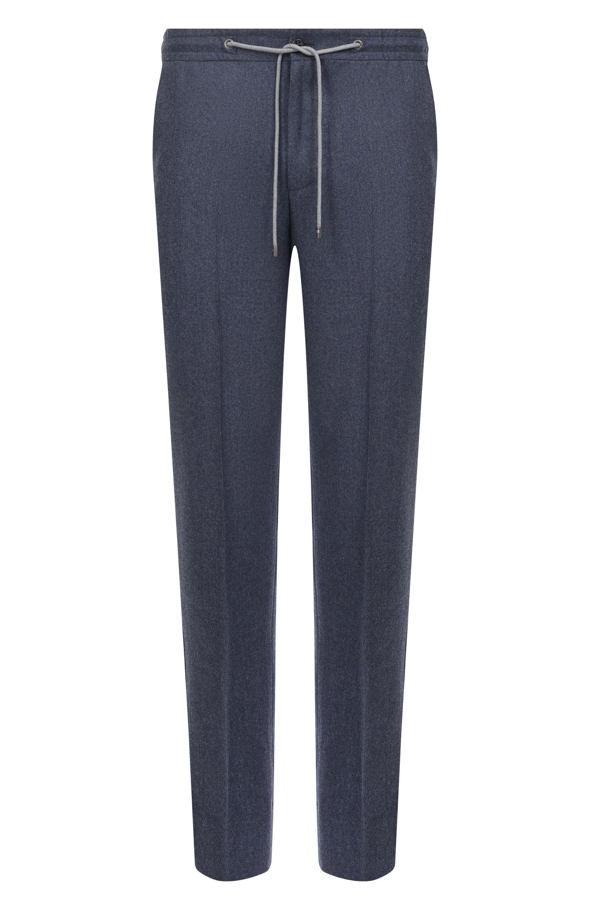 Шерстяные брюки CORNELIANI темно-синего цвета по цене 52050 руб., арт. 264L25-2618111, фото 1 Шерстяные брюки CORNELIANI, арт. 264L25-2618111, фото 1