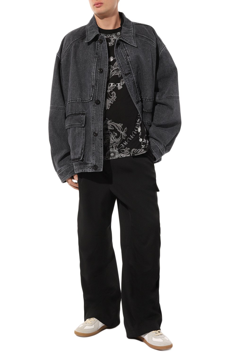 Хлопковая футболка VERSACE JEANS COUTURE, арт. 75GAH6S0/JS218, фото 2