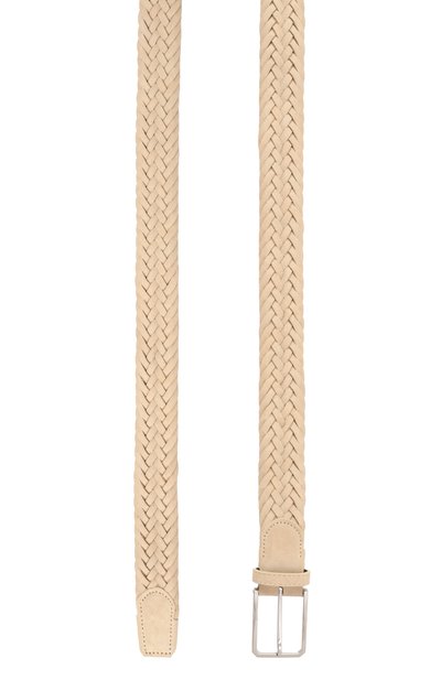 Замшевый ремень CANALI светло-бежевого цвета по цене 36850 руб., арт. 50C/KB00440, фото 3 Замшевый ремень CANALI, арт. 50C/KB00440, фото 3