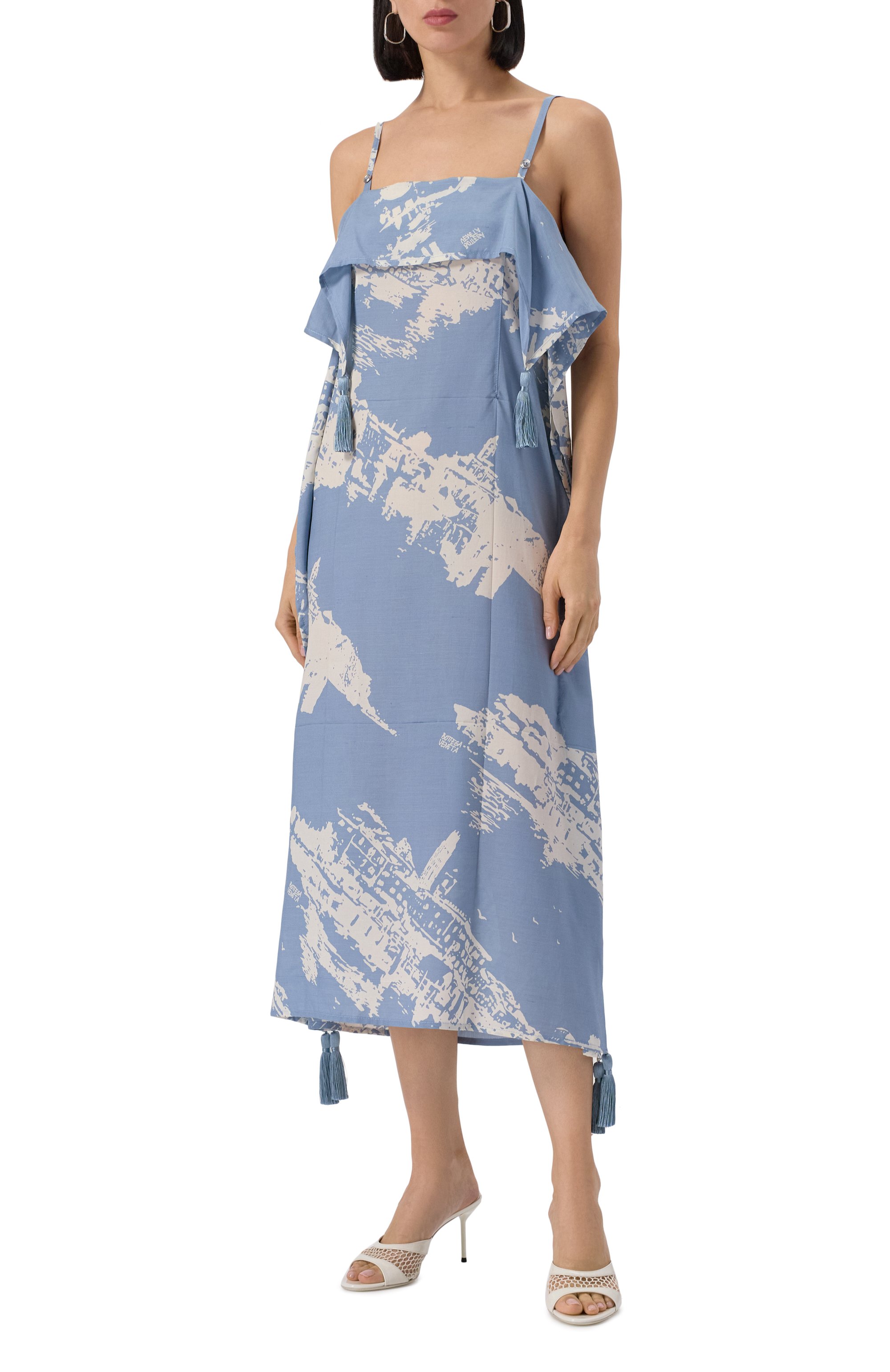 Платье из шелка и хлопка BOTTEGA VENETA, арт. 834966/V5T80, фото 3