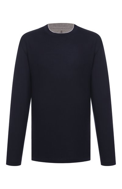 Лонгслив из шелка и хлопка BRUNELLO CUCINELLI, арт. MH8367433, фото 1