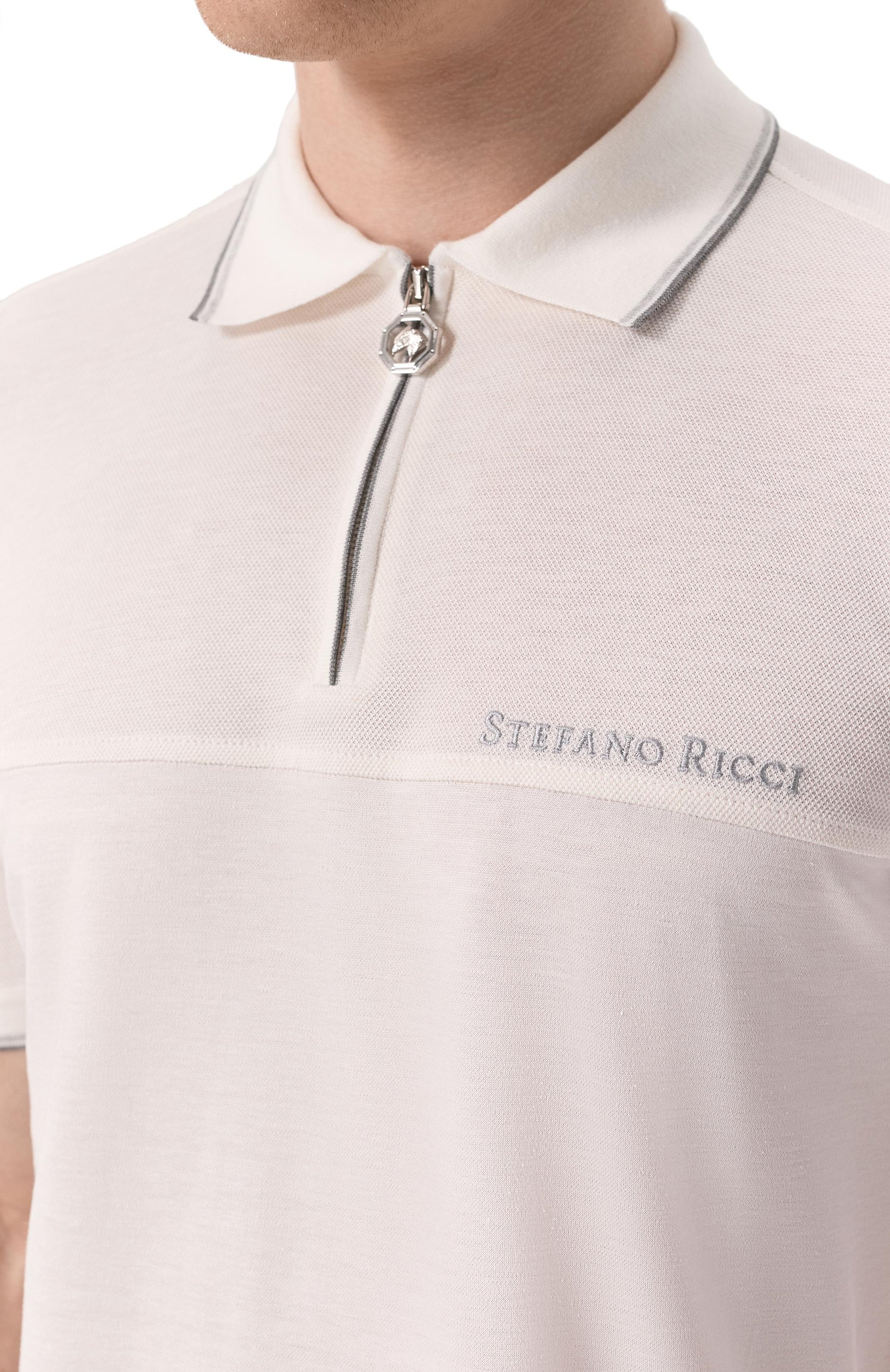 Поло из шелка и льна STEFANO RICCI, арт. K919053P31/T25102/68, фото 5