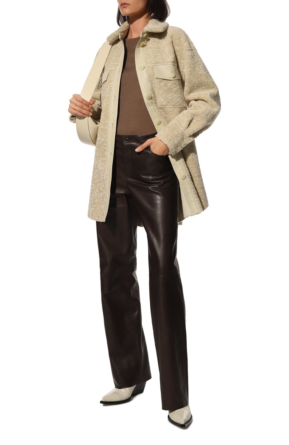 Двусторонняя дубленка из экомеха PATRIZIA PEPE, арт. 2O0019_E012, фото 2