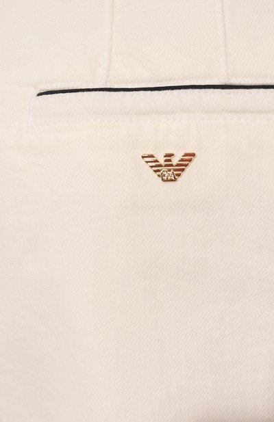 Джинсовые шорты EMPORIO ARMANI молочного цвета по цене 27250 руб., арт. 3R2J87/2NP8Z, фото 5 Джинсовые шорты EMPORIO ARMANI, арт. 3R2J87/2NP8Z, фото 5