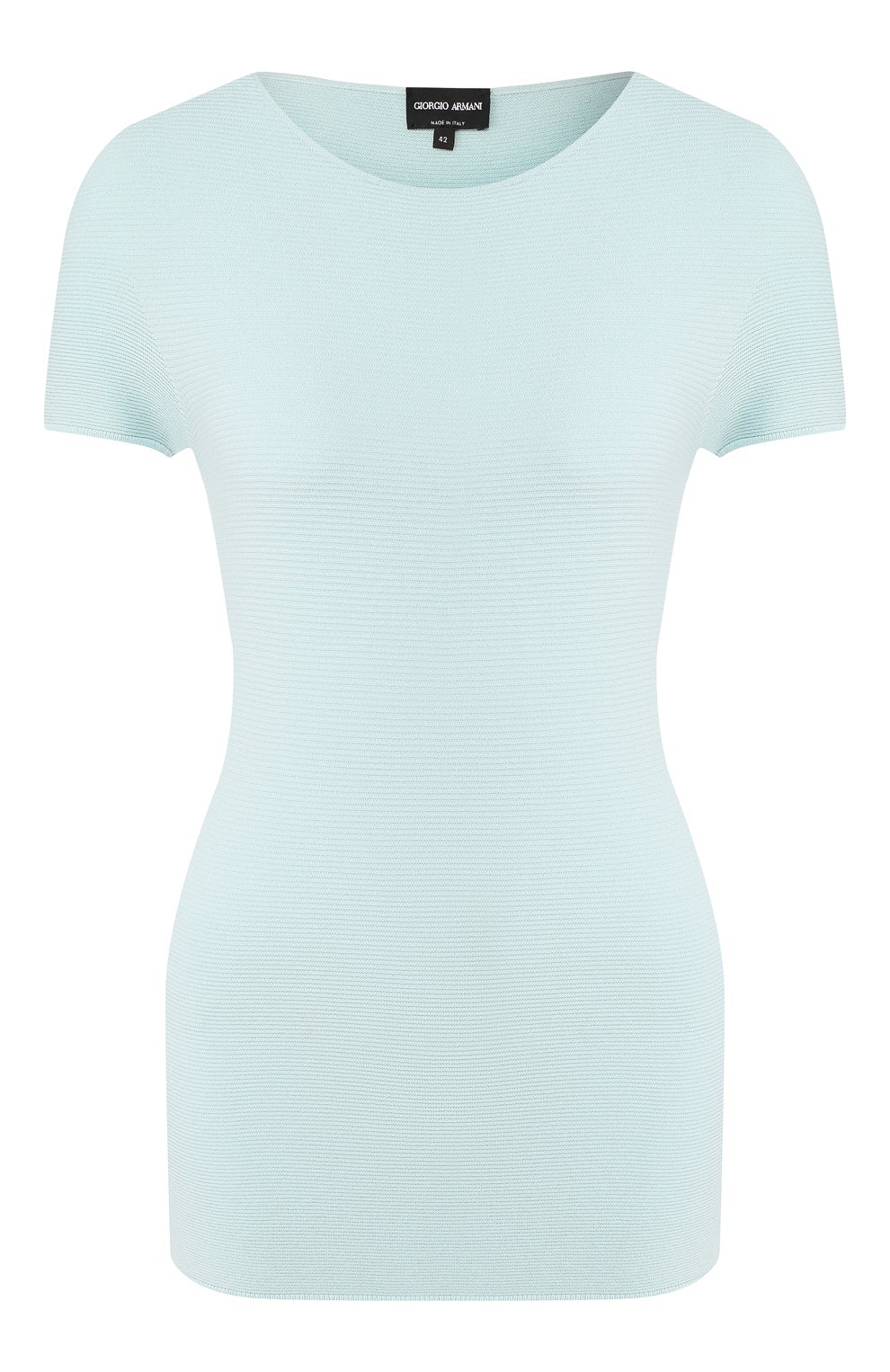 Топ GIORGIO ARMANI бирюзового цвета по цене 54200 руб., арт. 3YAM32/AM05Z, фото 1 Топ GIORGIO ARMANI, арт. 3YAM32/AM05Z, фото 1