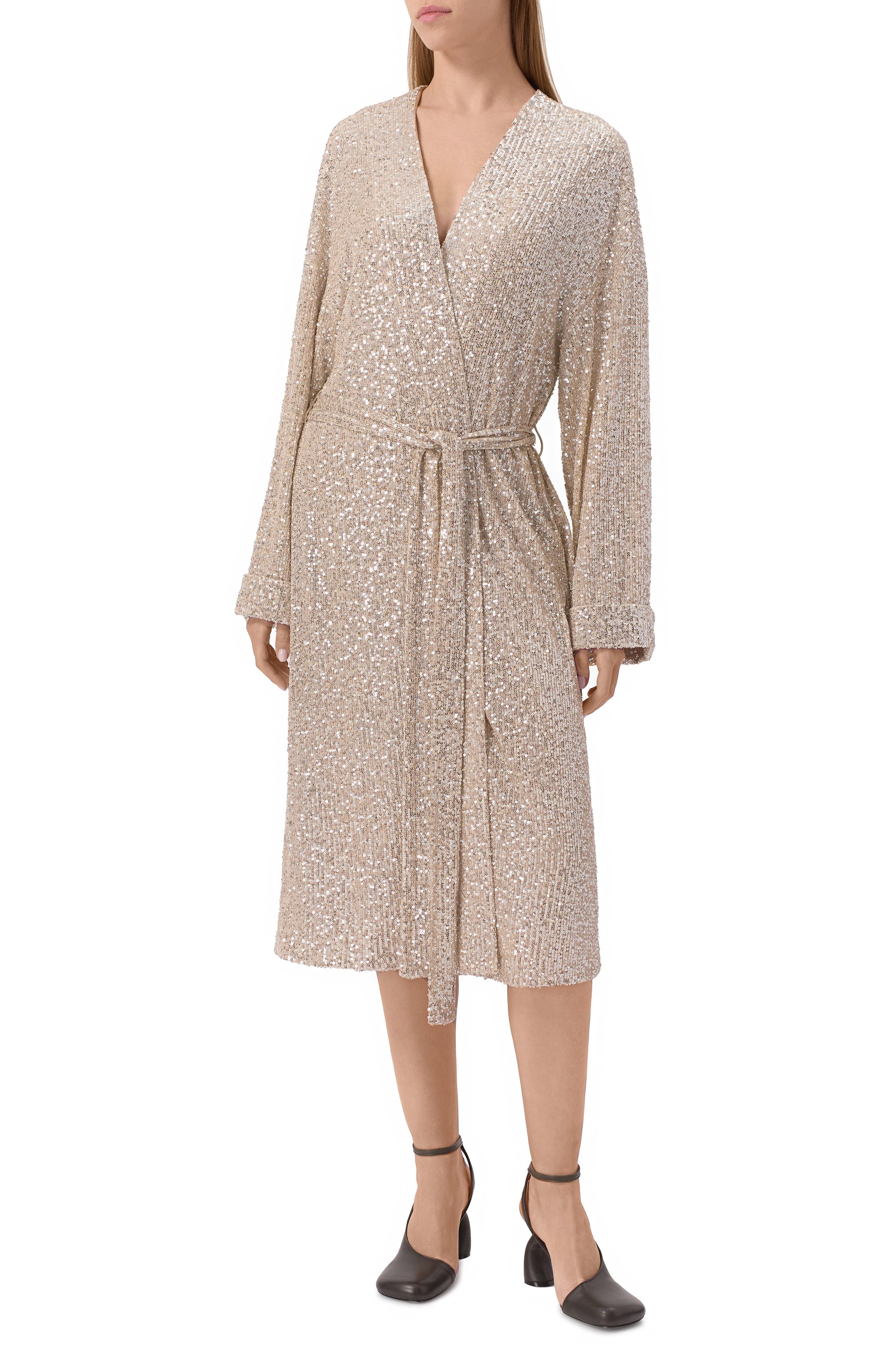 Платье-халат с отделкой пайетками PERVERT, арт. PE25/DR02/90-92-32, фото 3