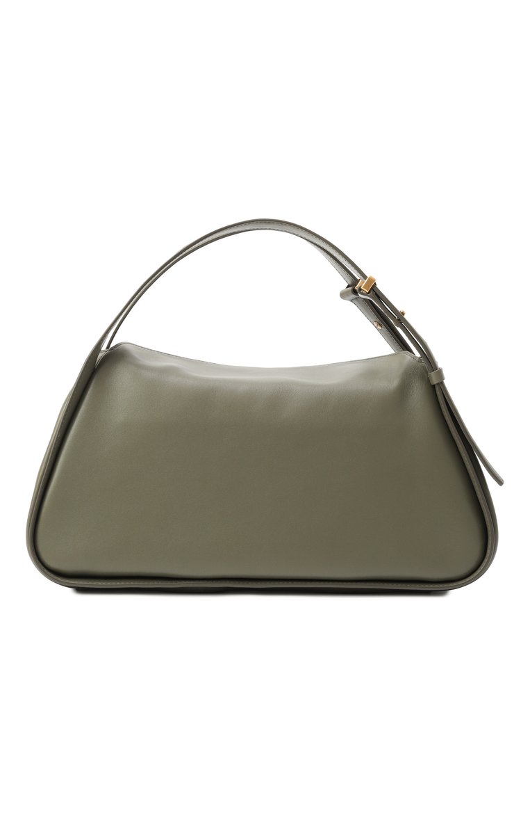 Женская сумка GIORGIO ARMANI хаки цвета, арт. GW001310/AF16412 | Фото 6 (Размер: large; Материал: Натуральная кожа; Автоматизация состава: Проставлено; Автоматизация ТО: Проставлено)