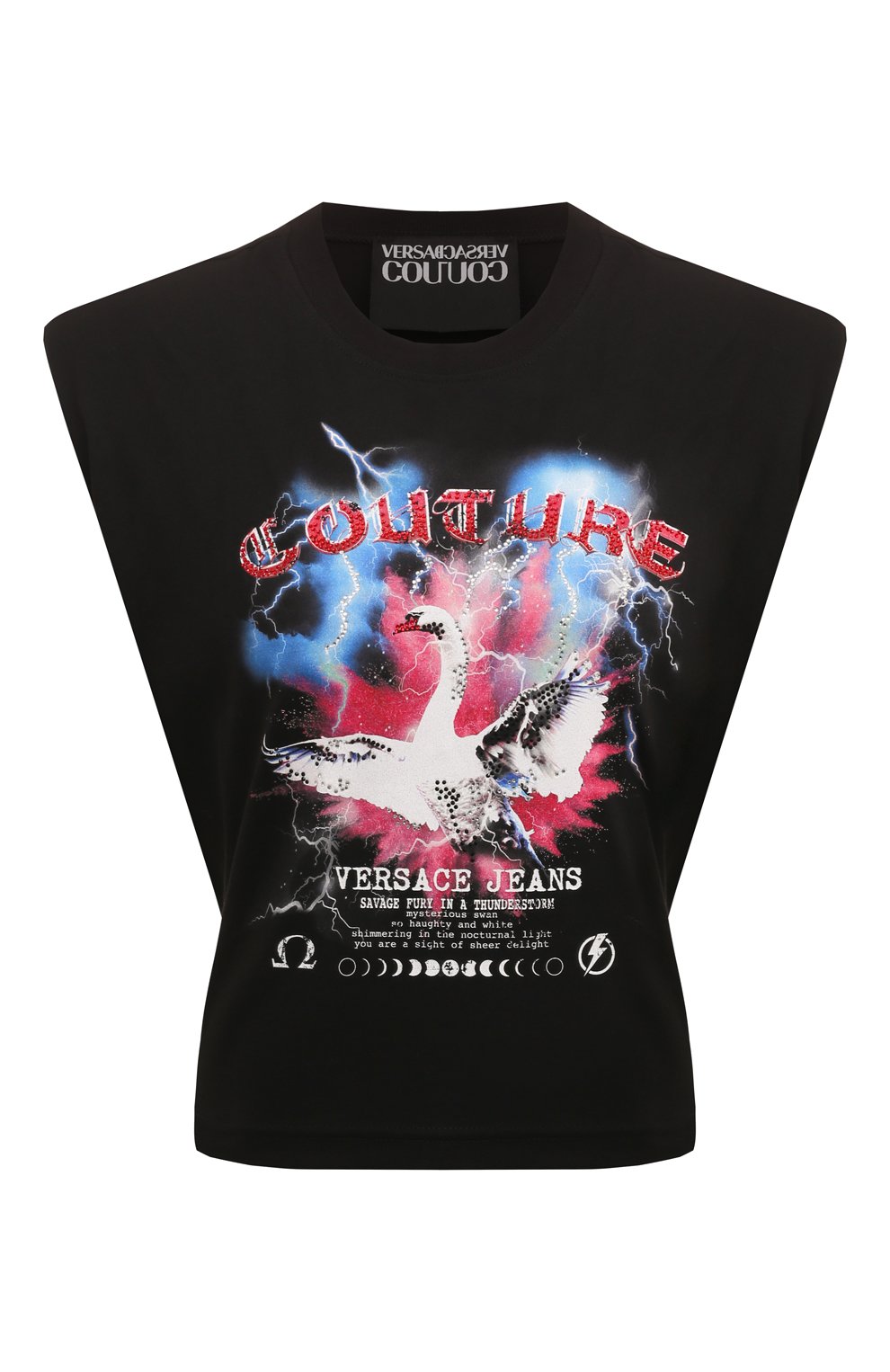 Хлопковая футболка VERSACE JEANS COUTURE, арт. 77HAHL05/CJ01L, фото 1