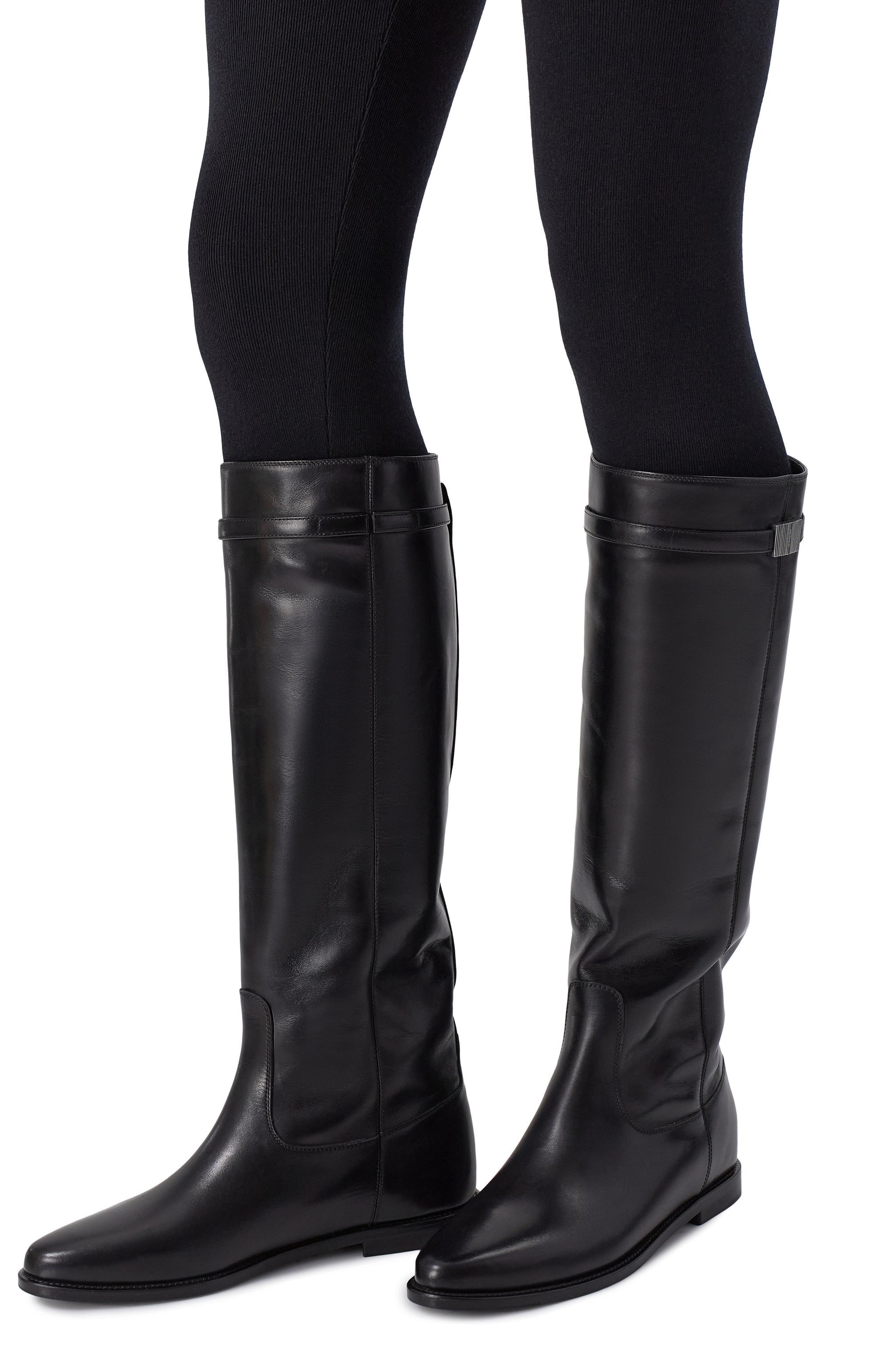 Кожаные сапоги KITON, арт. D60812N0102401, фото 2