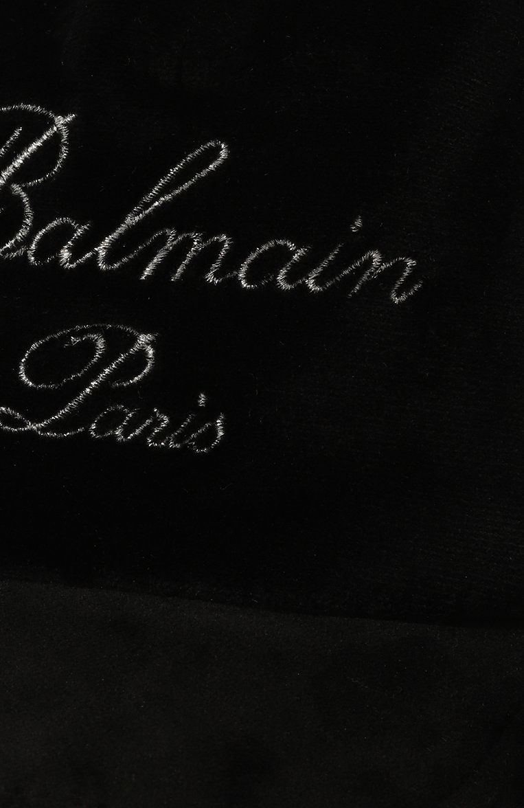 Детская хлопковая бейсболка BALMAIN черного цвета, арт. BV0P27 | Фото 3 (Материал: Текстиль, Хлопок; Нос: Не проставлено)