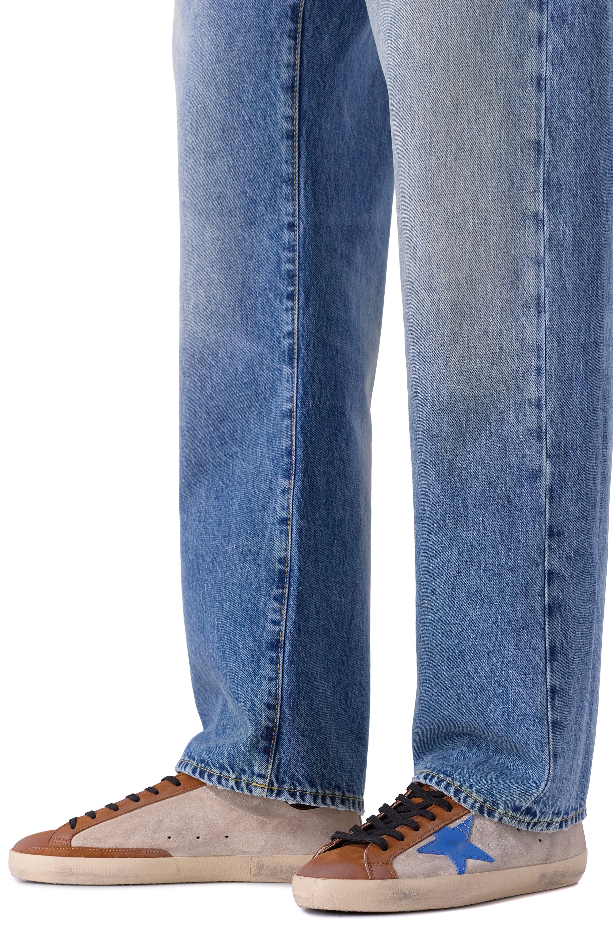 Кожаные кеды super-star GOLDEN GOOSE DELUXE BRAND, арт. GMF00101.F007329, фото 3