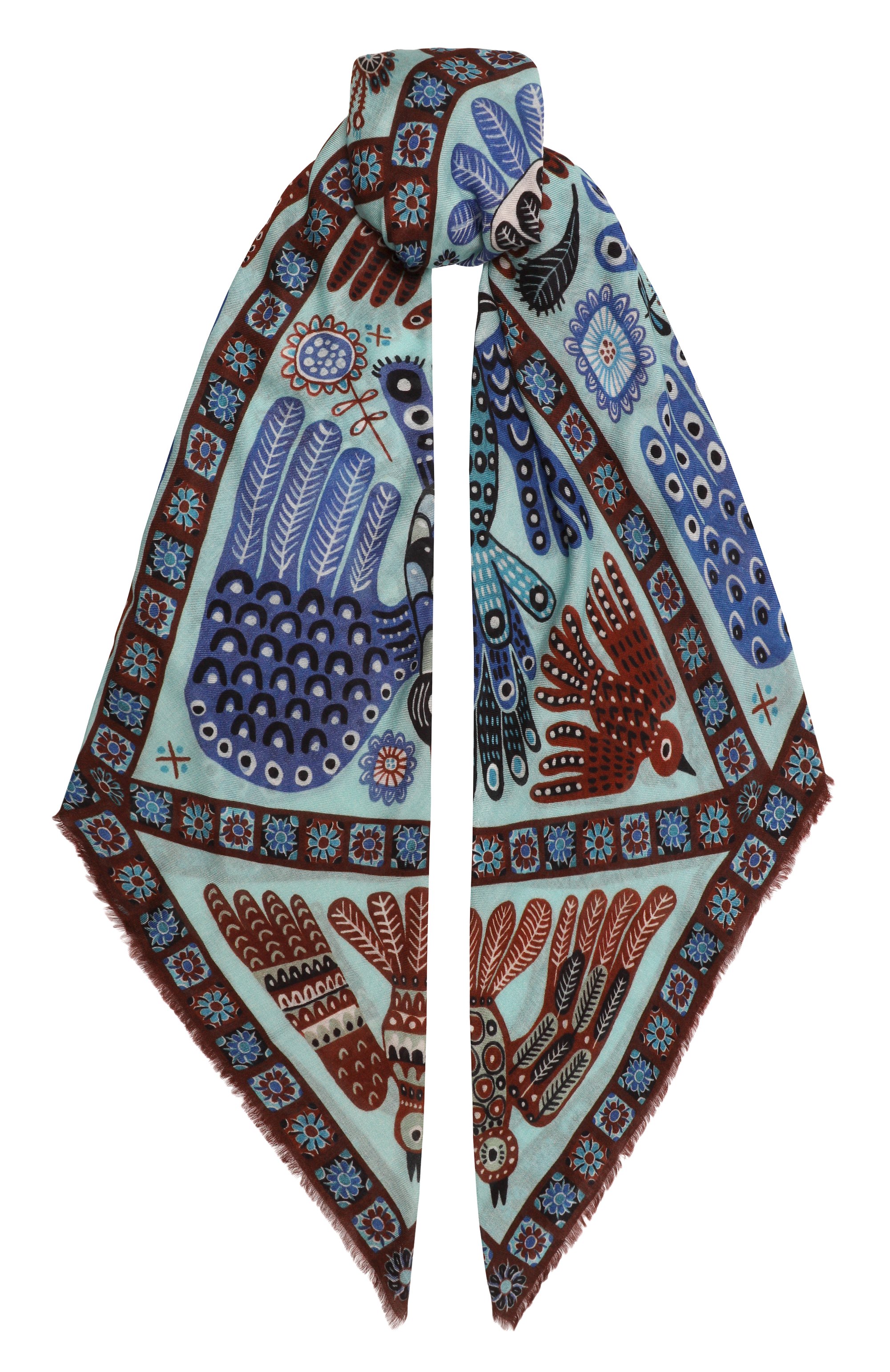 Шелковая шаль небеса GOURJI, арт. 91144922/44117, фото 1